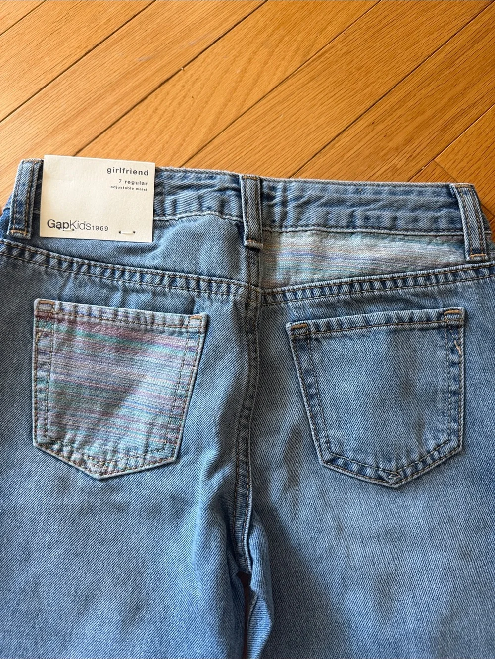 GAP Light Blue Jeans with Multicolor Accents